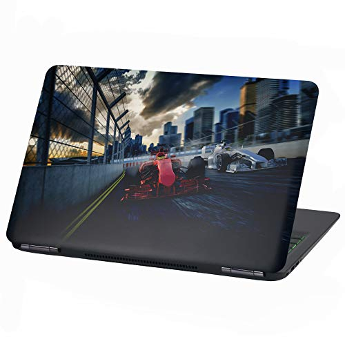 Laptop Folie Cover: Fahrzeuge Klebefolie Notebook Aufkleber Schutzhülle selbstklebend Vinyl Skin Sticker (13-14 Zoll, LP3 Formel Rennwagen)