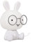 HOME DECO KIDS - La11042 - Lampe de Chevet LED Forme Lapin pour Enfant, Veilleuse, Decoration Chambre Bebe, Rechargeable USB, Bouton Tactile, Plusieurs Intensités Lumineuses