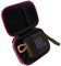 co2CREA Dur Étui de Voyage Rigide Housse Cas pour JBL GO 4 / JBL GO 3 / Go 3 Eco Enceinte Bluetooth Portable（boîte Seule） (Étui Vert + Fermeture éclair Rose)