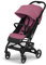 Cybex Gold Beezy Kompakter Kinderwagen Lie-Flat Liegesitz ab Geburt bis 22 kg (ca. 4 Jahre) inkl. Regenschutz, Gestell schwarz, Magnolia Pink
