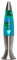 Easylight Lavalampe Aluminium Glas in Silber Blau Grün Wohnzimmer 40 cm hoch G9 inkl. Leuchtmittel Retro Tischlampe Jugendzimmer ANGELINA