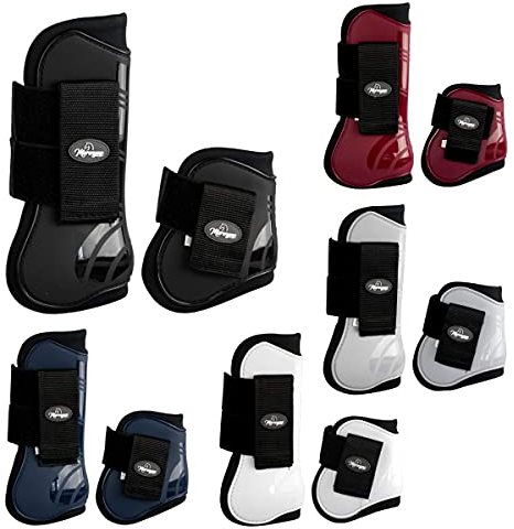 Marengos Gamaschen & Streichkappen (4er Set) PRO Nachtblau Warmblut