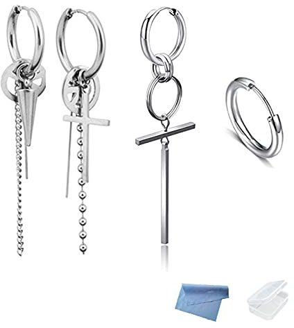 XHBTS Bangtan Boys V Suga im gleichen Stil Vintage Silberohrringe mit Minituch und Mini Box
