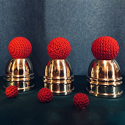 SUMAG Magic Tricks Unreal Cup and Balls (Mini) Jimmy Fan Balls appariant/disparaissant Magia Gros plan Illusions Gimmick Prop Mentalism