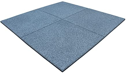 LANDGRID 1m² Grau 50x50x2,5cm Fallschutzmatten Gummiplatten Kinder Spielplatz Garten Pool Gummimatten Fallschutz