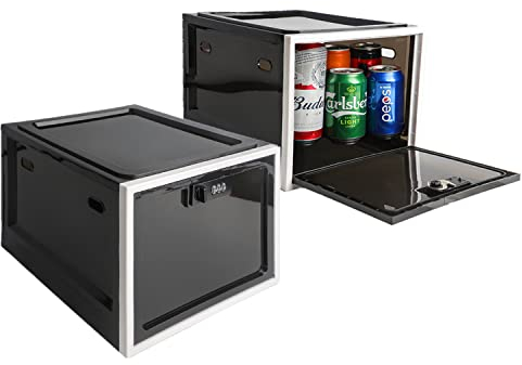 2 Pack Medicine Box with Combination Lock,Lock box for Medication Safe Storage Cabinet, Large Lockable Locker Container for Food,Snacks,Phone Jail,Toys,Marker Organizer,School Lockers Shelf