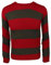 The Fancy Dress® Herren Halloween Nightmare On Elm Street Kostüm Rot Grün Streifen Strickpullover Explore Hat & Kralle Handschuhe Fancy Dress Outfit, mehrfarbig, 85
