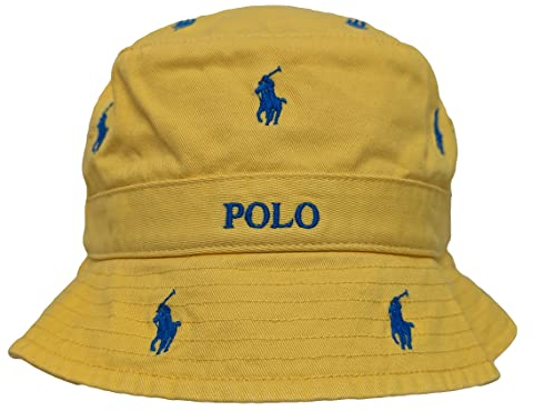 POLO RALPH LAUREN Herren Fischerhut aus Twill, Gelb (Blue Pony), S/M