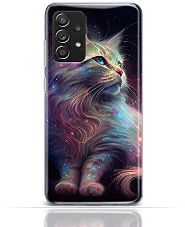 CoverHeld Hülle für iPhone XR Handyhülle Schutzhülle aus Silikon TPU Softcase mit Motiv 3511 schimmerde Fantasy Katze Opal
