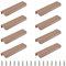 MOROBOR Fingerrandgriff, verdeckter Griff, moderner Stil, gebogen, Aluminiumlegierung, unsichtbarer Griff, Kleiderschrankgriff für Schrank, Hardware, Schublade, 80 mm, Braun, 8 Stück