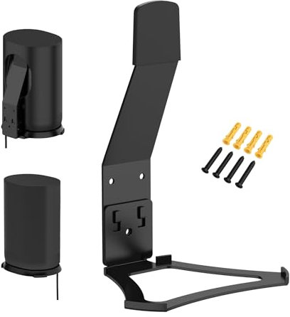 Aokicase Compatible with Sonos Move Holder Wall Mount Sonos Move Stand Accessories with Integrated Cable Management, Smart Home Speaker Accessories Rack (Sonos Move, Black) 2 Pieces