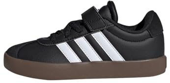 adidas VL Court 3.0 Hook and Loop Shoes Kids Schuhe, Core Black/Cloud White/Core Black, 31 EU