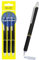 Online magiXX, 3x Radierstift I Gelschreiber blau radierbar mit 0,7mm Strichstärke I Tintenroller zum Schreibenlernen, Büro I Erasable Pen Set I Radierbarer Kugelschreiber Schüler
