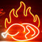 Ulalaza LED-Schild, Snack-Neonschilder, Lebensmittel-LED-Leuchten, Shop, Wanddekoration, Popcorn-Lampen, Pizza, Burger, Tacos, Dekoration, Licht, USB-Helligkeit einstellbar
