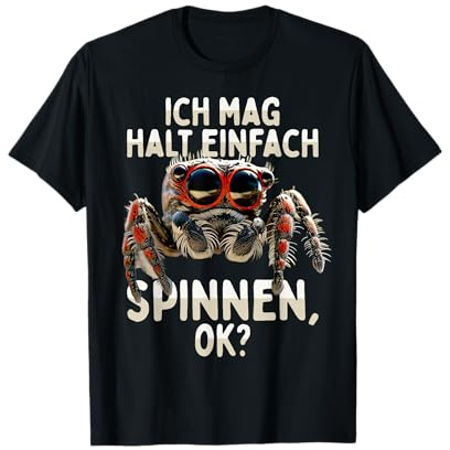 Spinne Phidippus Regius Springspinne Ich Mag Halt Spinnen T-Shirt