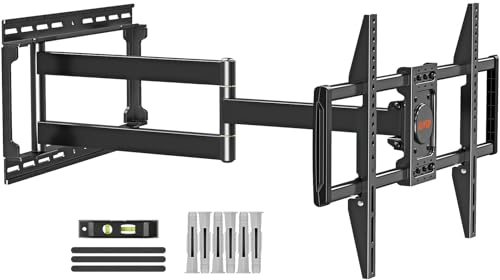 ELIVED TV Wandhalterung Schwenkbare, Langer Ausziehbarer Arm bis 750mm, Ultrastarke Wandhalterung Fernseher für 37-75 Zoll TVs bis 40kg, Max. VESA 600x400mm, Neigbar Drehbar, EV3019