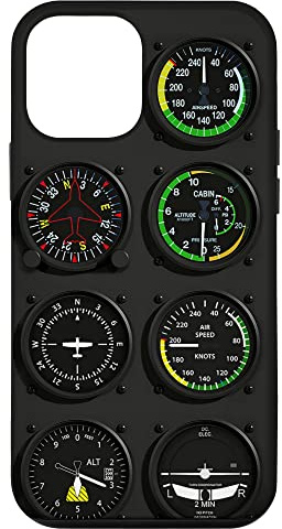 Cockpit von Pilot Six Flight Instruments Hülle für iPhone 12 mini