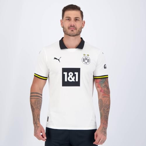 PUMA Herren BVB Third Jersey Replica T-Shirt, White, L
