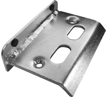 WDB - Torstopper 150 x 100 mm, Auflaufschuh aus verzinktem Stahl | Türstopper, Bodenanschlag für Drehtore, Flügeltore und schwere Türen - robuster Türpuffer