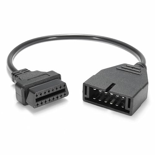 Bolwins K56C OBD1 auf OBD2 Adapterkabel 40 cm - 12 Pin auf 16 Pin Diagnosekabel für GM-Fahrzeuge, geeignet für Chevrolet, einfache Fehlerauslesung, Auto-Diagnosekabel für OBD1 und OBD2 Scanner