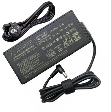 240W Netzteil Ladegerät für Asus ROG Zephyrus S17 S15 M16 G16 G15 G14 ROG Strix G17 G15 Scar 15 17, Flow X16, TUF Gaming F16 A16 F15 A15 F17 A17, Vivobook Pro 15X 16X, ProArt StudioBook Pro 16 Laptop