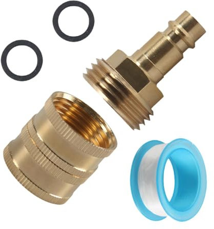 MagiDeal Raccord Rapide pour Robinet de Douche extérieur pour Camping-Car, Robuste et Facile à Installer, connecteur Rapide en Laiton pour Camping-Car,