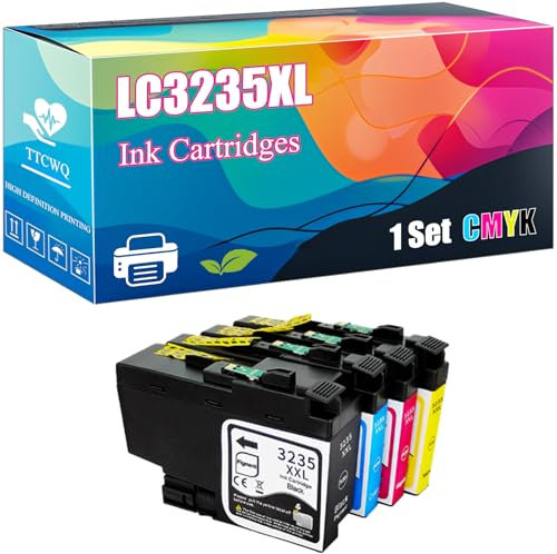 LC3235XL Ink Cartridges Compatible with Brother DCP-J1100dw MFC-J1300dw Printers, High-Yield Ideal for High-Volume Printing (1 Set)
