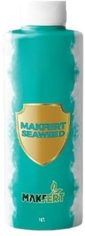 MAKFERT SEAWEED Flüssigdünger – Organischer Algendünger mit 8 % organischem Material & 3 % Kaliumoxid – Mit 1,5 % Alginsäure – Bodenaktivator & Pflanzenstärkung – EC ≤ 5, pH 8–10