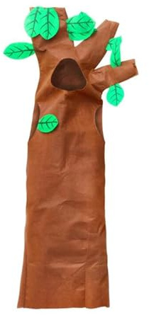 Mqiklt Adults Tree Costume with Hat Costume Stage Performances Decorative Handmade