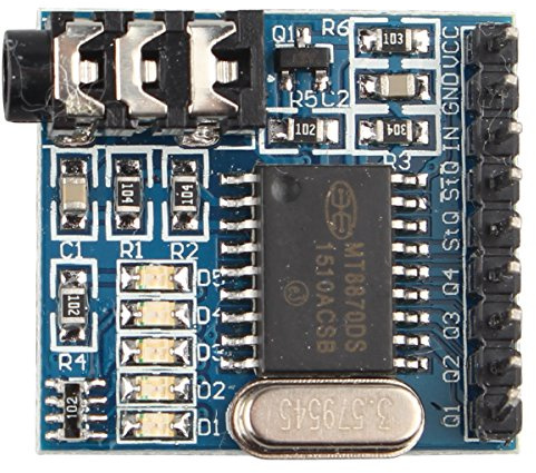 HALJIA MT8870 DTMF Sprachdekodierungsmodul Telefonmodul Audio-Decoder Sprachwahlsteuerungsmodul Kompatibel mit Arduino, Raspberry Pi, ARM MCU und mehr