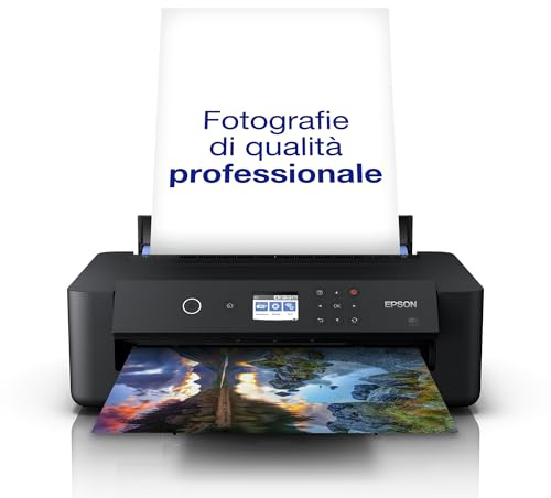 Epson Expression Photo HD XP-15000 DIN A3 Tintenstrahldrucker (nur Druck, WiFi, Ethernet, Duplex, 6,1 cm Display, Einzelpatronen, 6 Farben, bis DIN A3+), schwarz