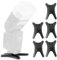 ECENCE 5X Blitzstandfuss mit integriertem 1/4 Zoll Stati Universal für Standard ISO Blitzschuh z.B. kompatibel mit Nikon Canon Olympus Panasonic Pentax Sigma Metz Nissin Yongnuo