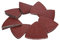 OxoxO 80mm Klett Delta Schleifpapier KEIN LOCH 40 60 80 120 180 240 Korn - Dreieck Schleifblatt Set für Deltaschleifer (60-Pack)