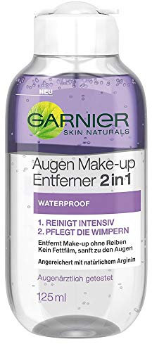 Garnier Skin Naturals Augen Make-up entfernen 2 in 1, Mizellen Reinigungswasser, 125 ml
