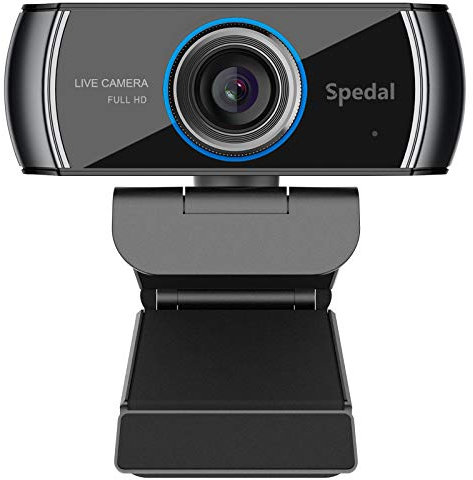 Webcam Full HD 1080p/1536P, appel vidéo grand écran et enregistrement, caméra Web numérique avec microphone, Stream Cam pour PC, ordinateurs portables et bureau (Noir)