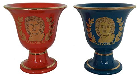 Talos Artefacts Pythagore Tasse Alexander The Great Two Quality Tasses Rouge pétrole