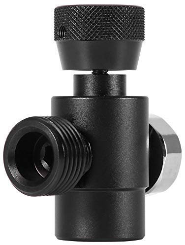 Jeffergarden CO2 Adaptateur Cylindre Kit de Connecteur CO2 Adaptateur Sodastreamde Recharge de Cylindre de Réservoir de CO2 Homebrew Accessoires (Black Adapter Without Meter)