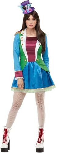 SMIFFYS Vestito da festa, Verde e Viola, con passamaneria in fantasia oro