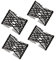 Afrikanische Haarspange Haarkamm,Magic Hair Comb,Haarkamm Elastisch Perlen,Haarspange Stretch,Magic Beads,Doppel Haarklammer,Magische Haarspange,Perlen Haarkämme (4pcs)