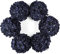 DuHouse Lot de 6 Grandes têtes de Fleurs d'hortensia artificielles en Soie avec Tige pour Mariage, Maison, Jardin, Centre de Table (Bleu Marine)