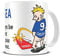 Wee On The Rival's Shirt | Football Fan Rivalry Mugs | Great Funny Gift for a Football Supporter Present Coffee Tea Mug Cup (Chelsea V Arsenal) WE08