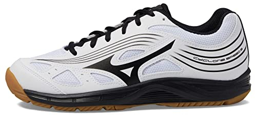 Mizuno Damen Zyklongeschwindigkeit 3 Volleyball-Schuh, Weiß/Schwarz, 38 EU