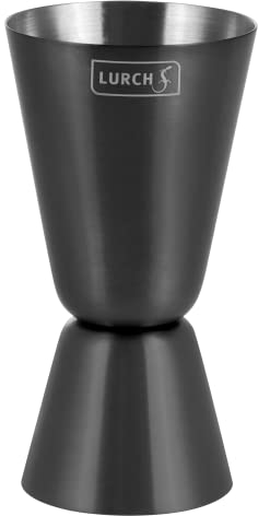 Lurch 240787 Jigger 2cl und 4cl Barmaß zum genauen Abmessen von Spirituosen und Säften, Smokey Grey