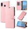 KKEIKO Hülle Kompatibel mit Samsung A40, Magnet Klappbar Handyhülle mit Kartenfach, PU Leder Stoßfest Schutzhülle für Samsung Galaxy A40, Rosa