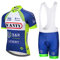 assocauicy Herren Fahrradbekleidung Set,Atmungsaktiv Schnelltrocknend Kurzarm Trikot Radhose Mit 3D Sitzpolster