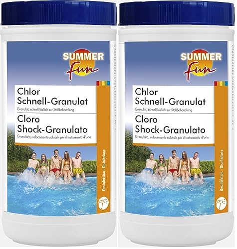 2 X 1,2kg Chlor-Schnell-Granulat (Poolpflege)