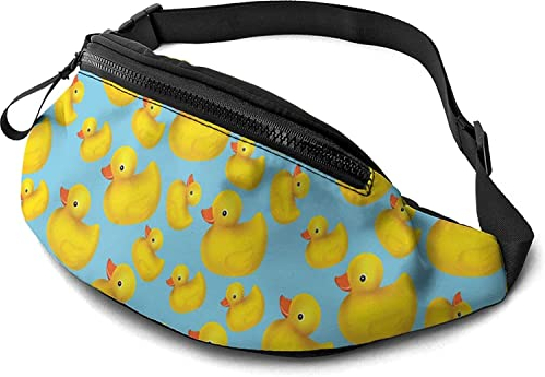 Niedliche Enten-Bauchtasche für Damen und Herren, lässige Gürteltasche, Crossbody-Bauchtasche mit verstellbarem Riemen für Outdoor, Laufen, Wandern, siehe abbildung, Einheitsgröße, Hüfttasche