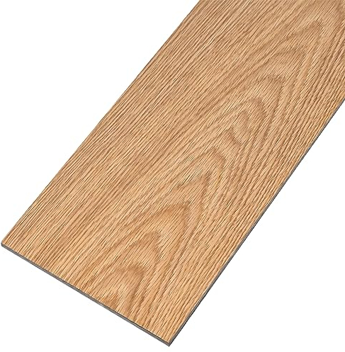 JOIEYOU Suelo de PVC, suelo de vinilo, autoadhesivo, impermeable, antideslizante, sistema de clic, 91 x 15 cm, 18 unidades, tipo a