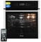 KKT KOLBE Horno empotrable de 60 cm, 70 l, 2,8 kW, función de pizza, extensible, parrilla, recirculación, aire caliente, temporizador automático, aplicación WiFi inteligente, WiFi, EB8313HC
