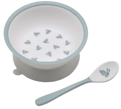 Schüssel mit Saugnapf – LES LAPINS – Kleiner Tag Paris – Grün – 6 Monate +
